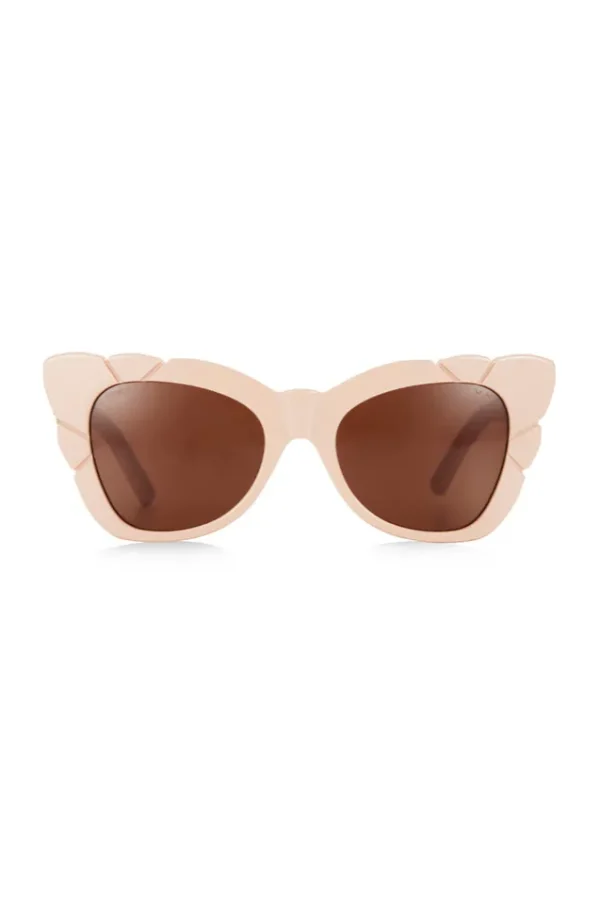 Nude Marilyn Thick Arm With Solid Brown Lens Sunglasses Best Sale