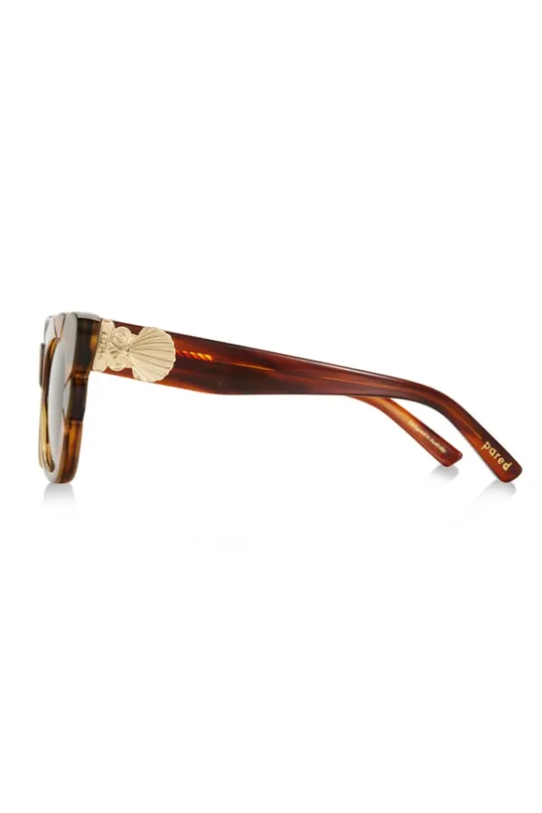 Havana Marilyn Thick Arm With Solid Brown Lens Sunglasses Best