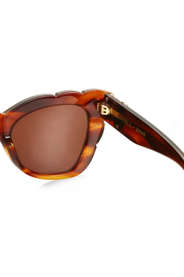 marilyn_thick_arm_with_so_3-4.webp Havana Marilyn Thick Arm With Solid Brown Lens Sunglasses Best Sale