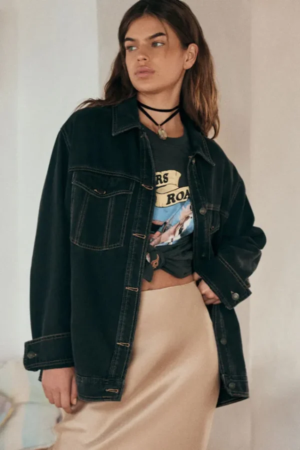 Vintage Black Muse Denim Jacket Clearance
