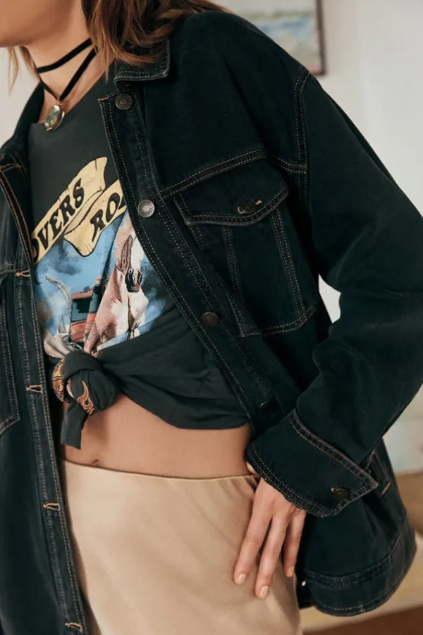 Vintage Black Muse Denim Jacket Clearance