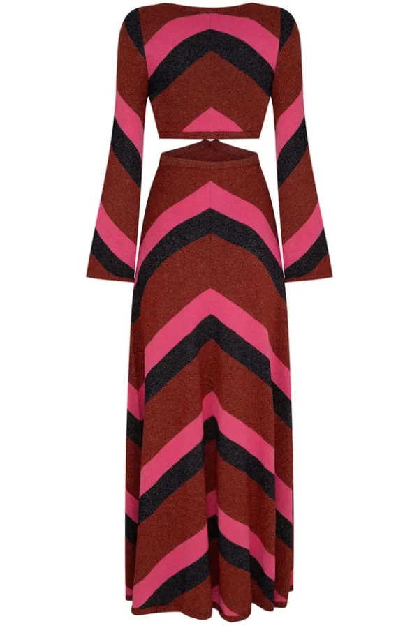 Plum Mylee Knit Gown Fashion