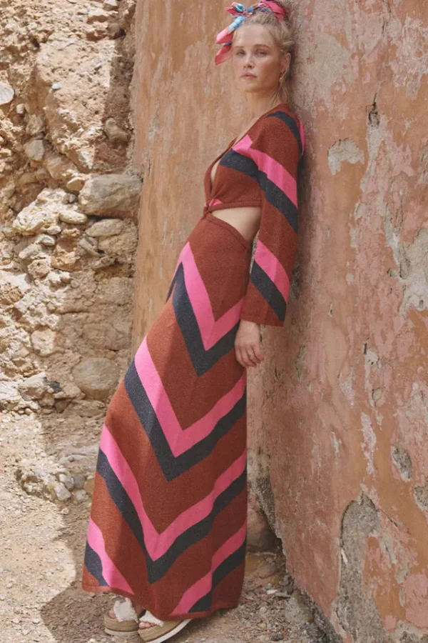 Plum Mylee Knit Gown Fashion