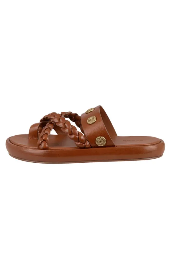 Tan Neverland Leather Sandal Flash Sale