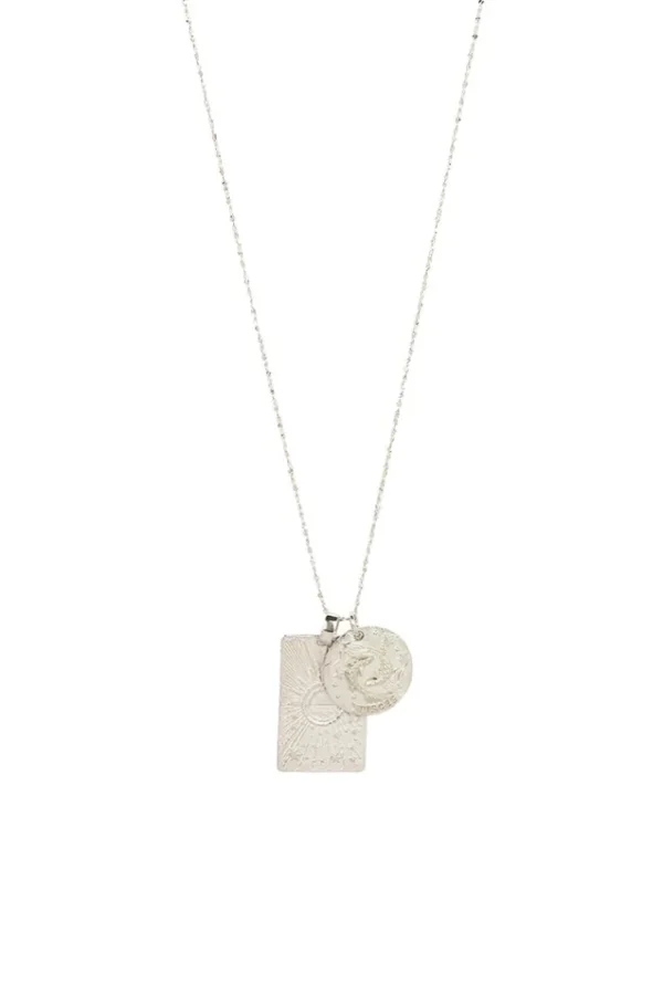 Silver Pisces Stargazer Zodiac Necklace Cheap