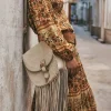 Ivory Poet Leather Bag Flash Sale