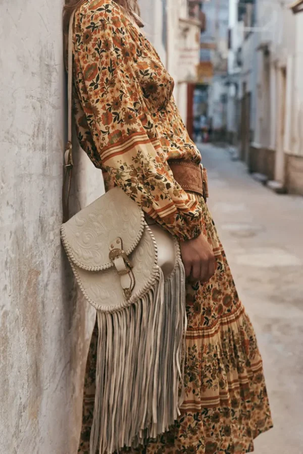Ivory Poet Leather Bag Flash Sale