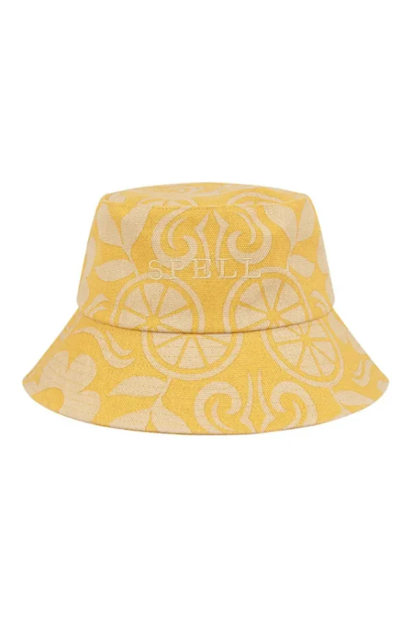 Mustard Pomelia Bucket Hat Cheap