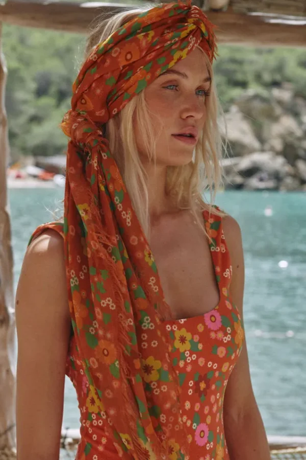 Retro Pomelia Travel Scarf Cheap