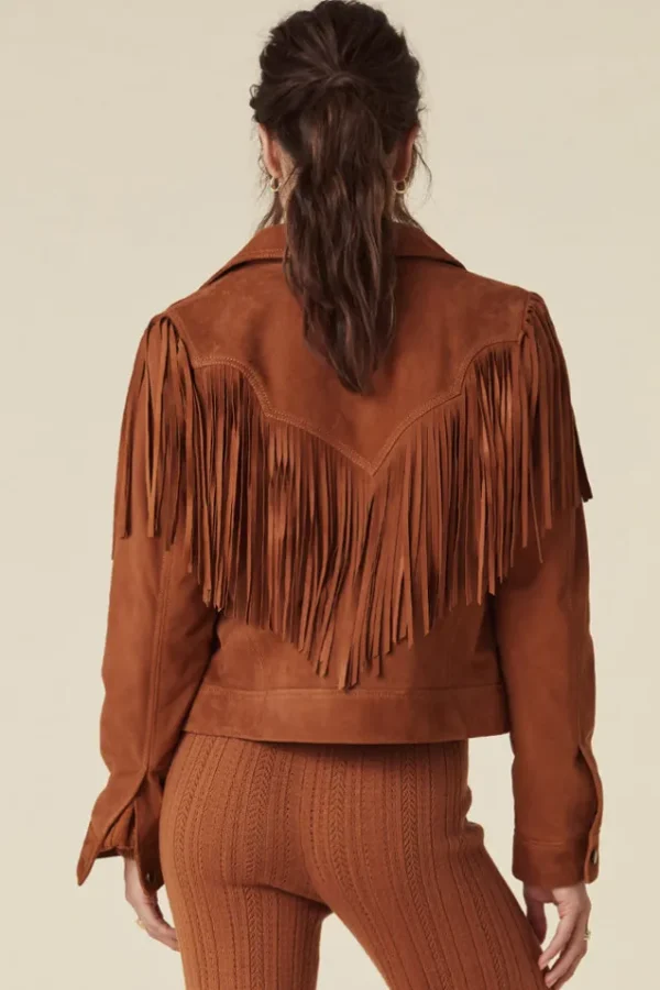 Tobacco Rider Suede Tassel Jacket Fashion