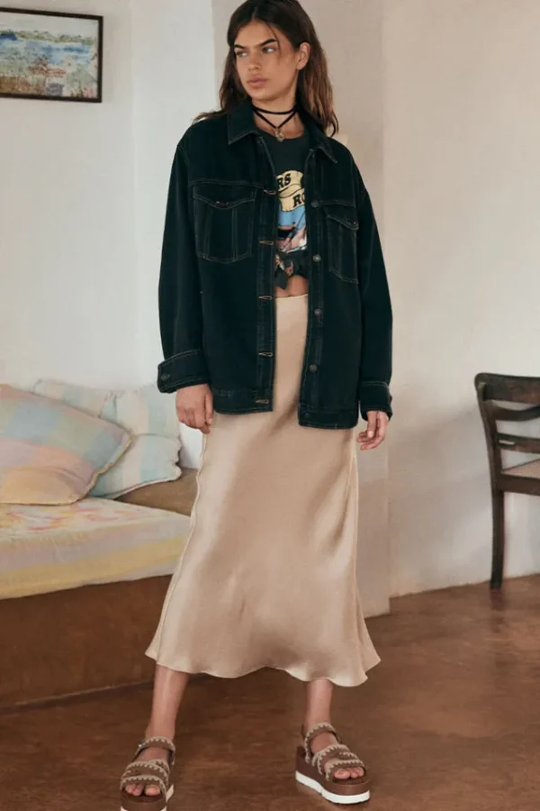 Sand Saint Lucia Bias Skirt New