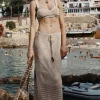 Natural Salina Crochet Midi Skirt Online