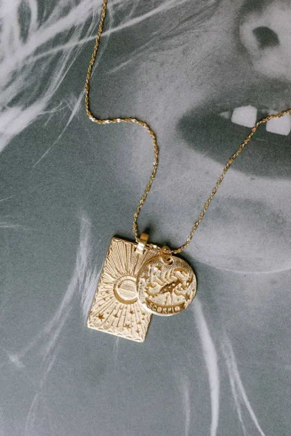Gold Scorpio Stargazer Zodiac Necklace Store
