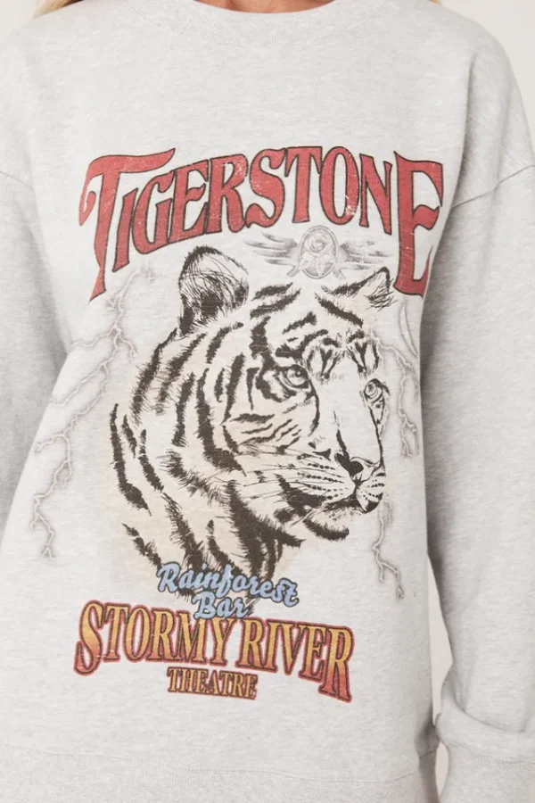 Grey Marle Stormy River Sweatshirt Outlet
