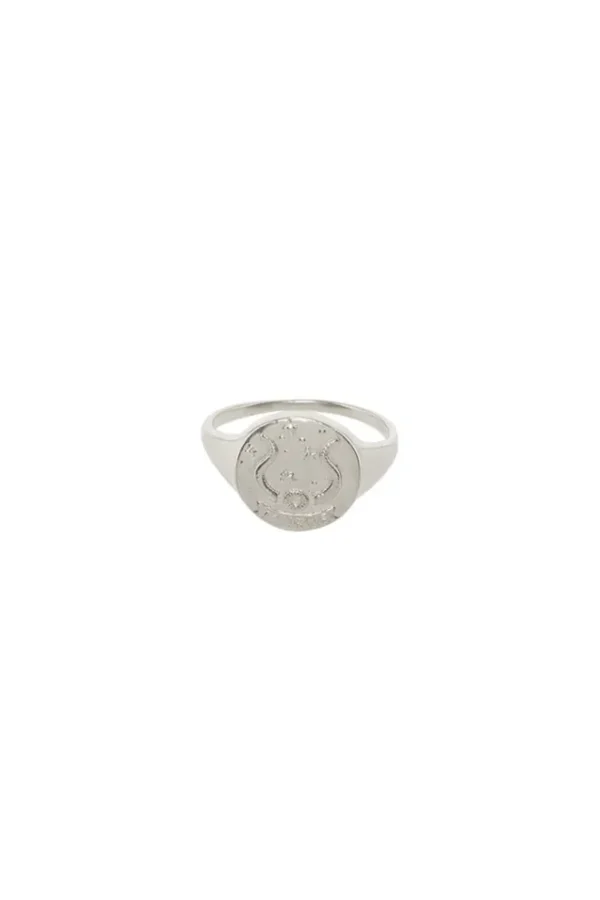 Sterling Silver Taurus Stargazer Zodiac Ring Outlet