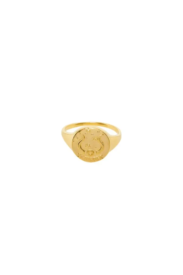 Gold Taurus Stargazer Zodiac Ring Online