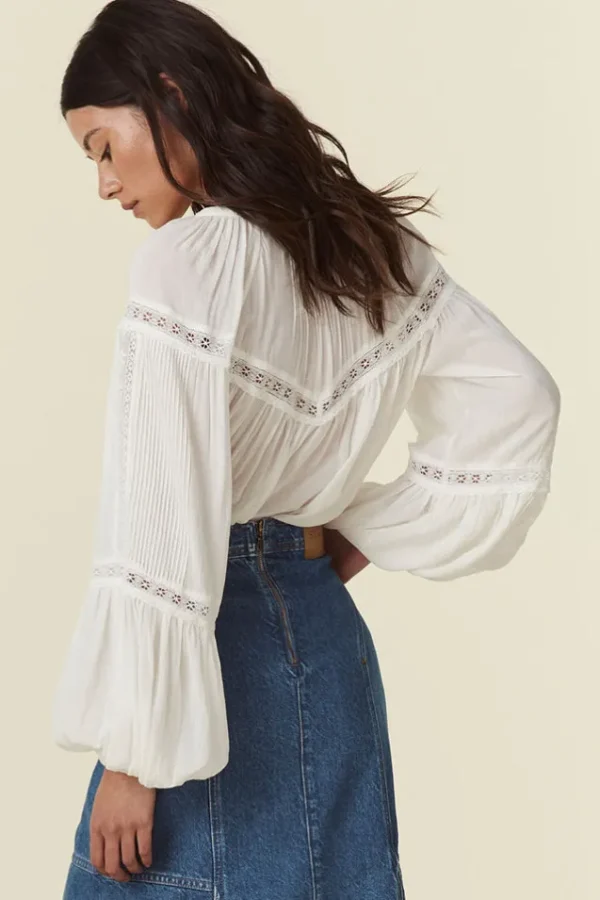 White Teodora Blouse Best Sale