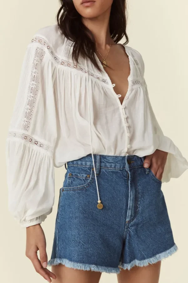 White Teodora Blouse Hot