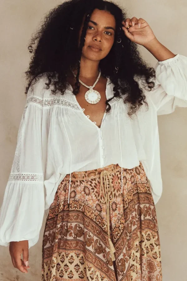White Teodora Blouse Hot