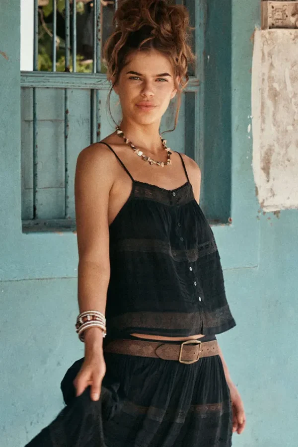 Black Teodora Cami Shop