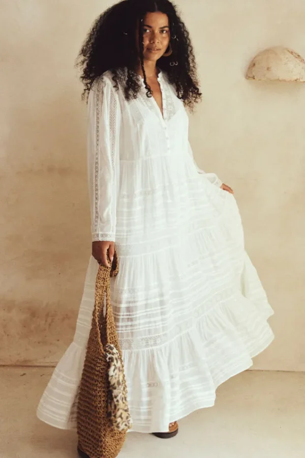 White Teodora Gown Sale