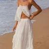White Teodora Maxi Skirt Flash Sale