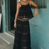 Black Teodora Maxi Skirt Discount