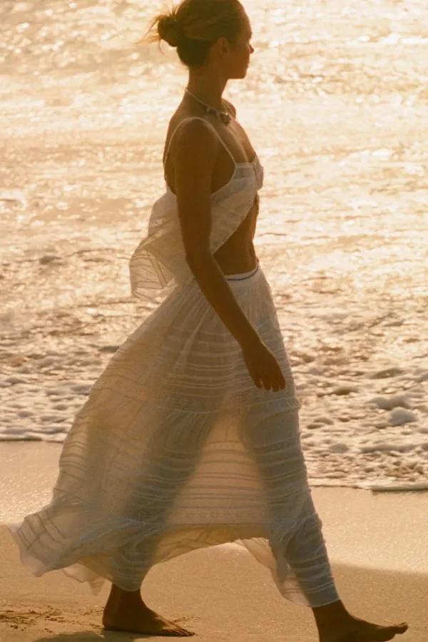 White Teodora Maxi Skirt Best Sale