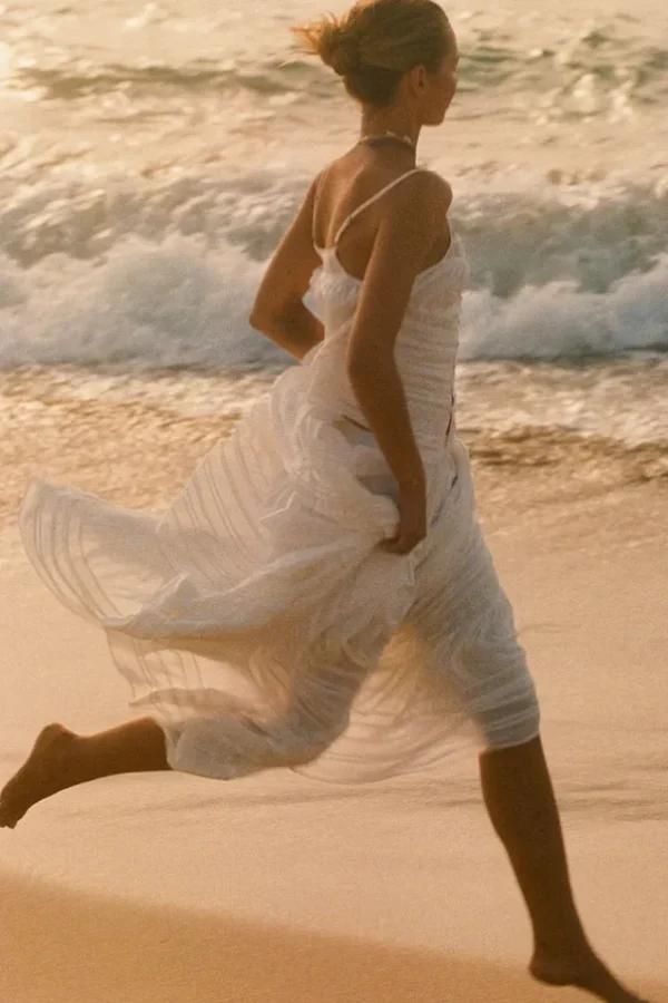 White Teodora Maxi Skirt Hot