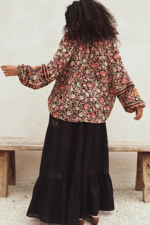 Black Teodora Maxi Skirt Clearance