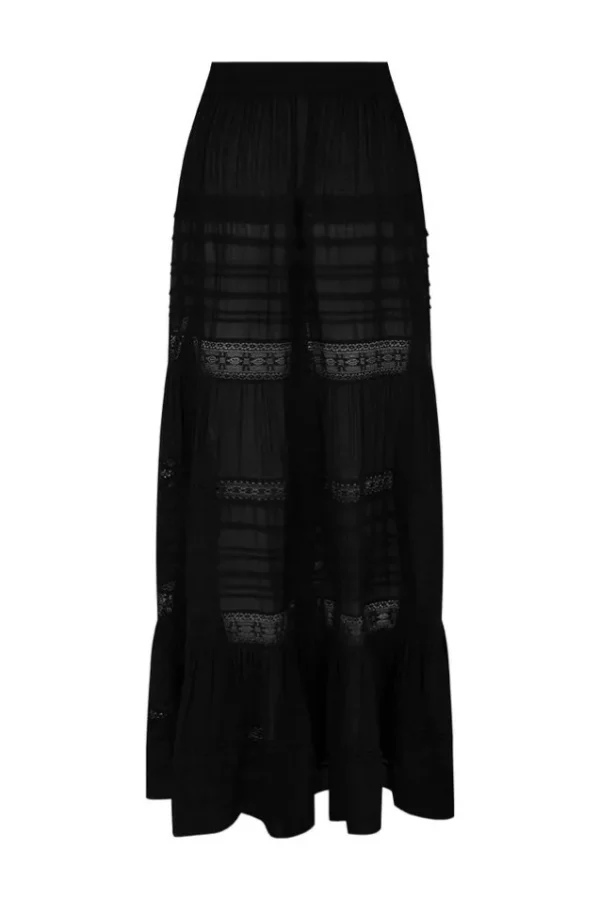 Black Teodora Maxi Skirt Best Sale