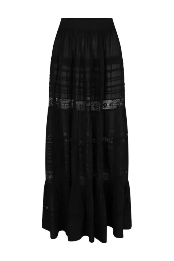 Black Teodora Maxi Skirt Store