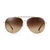 Gold Thelma Sunglasses New