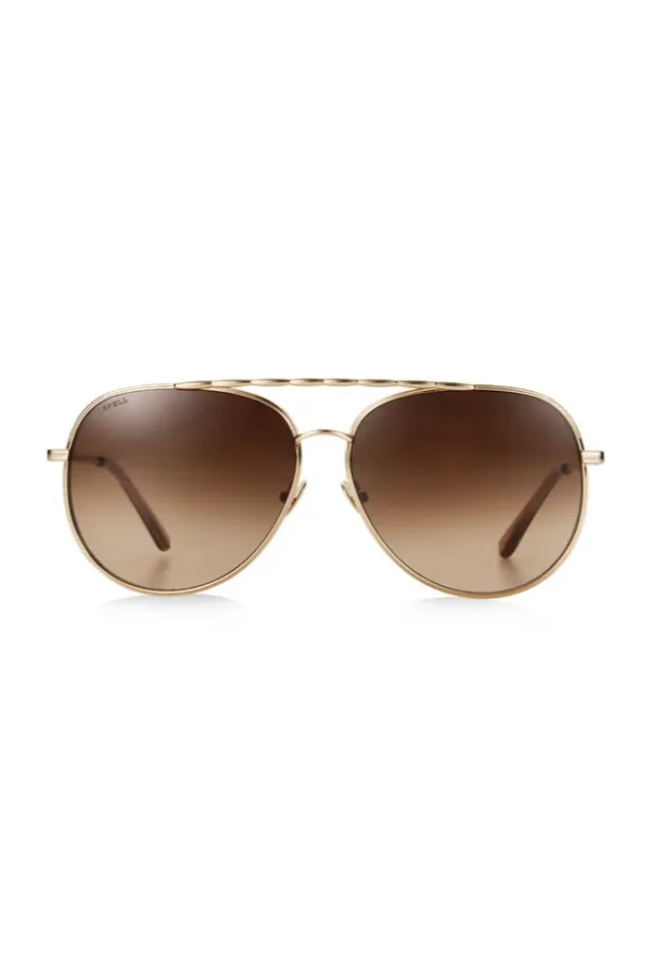 Gold Thelma Sunglasses New
