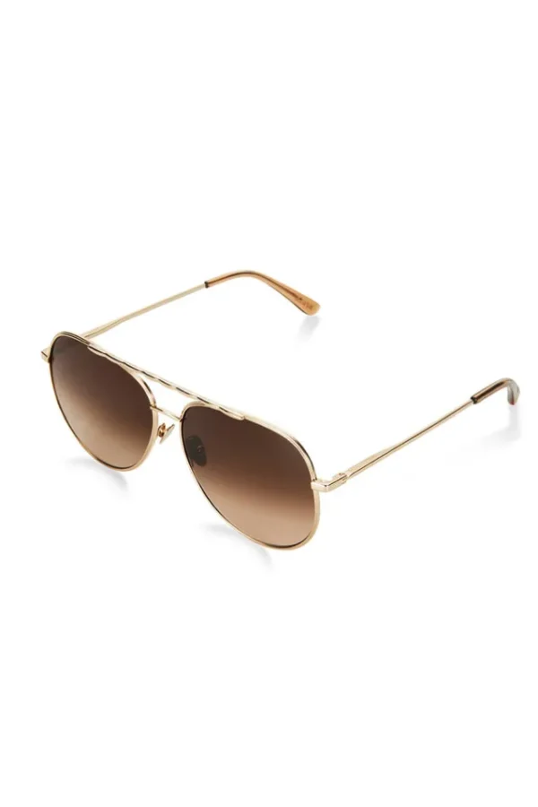 Gold Thelma Sunglasses New