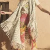 Rainbow Watercolour Poncho Outlet