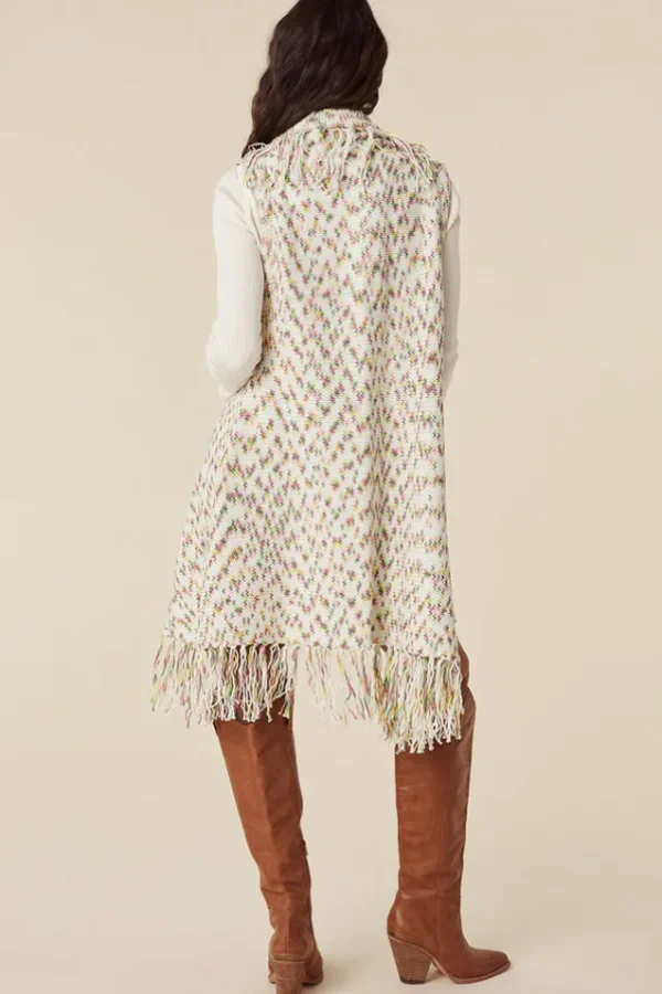 Rainbow Watercolour Poncho Outlet
