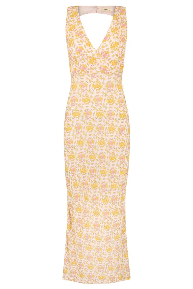 yellow_rose_bias_maxi_dre_12.webp Honeysuckle Yellow Rose Bias Maxi Dress Fashion